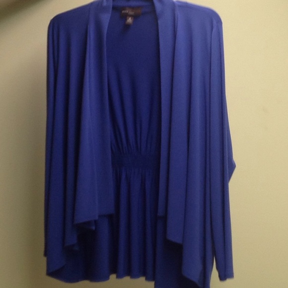 Dana Buchman Jackets & Blazers - Summer weight, drape front, plus sized jacket